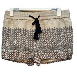 Ann Taylor LOFT Shorts Women's Size Small Lt. Khali Drawstring Geometric Print